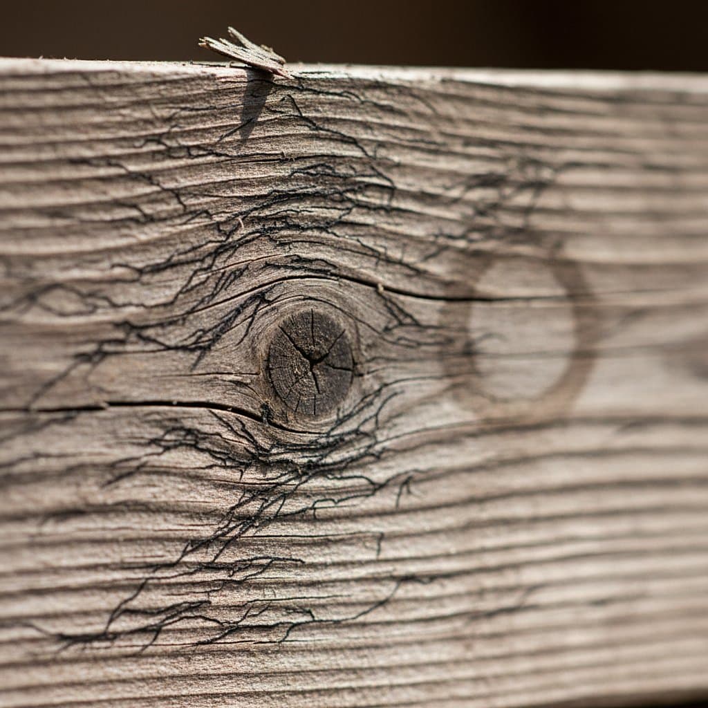 Close view of attic mold on a surface