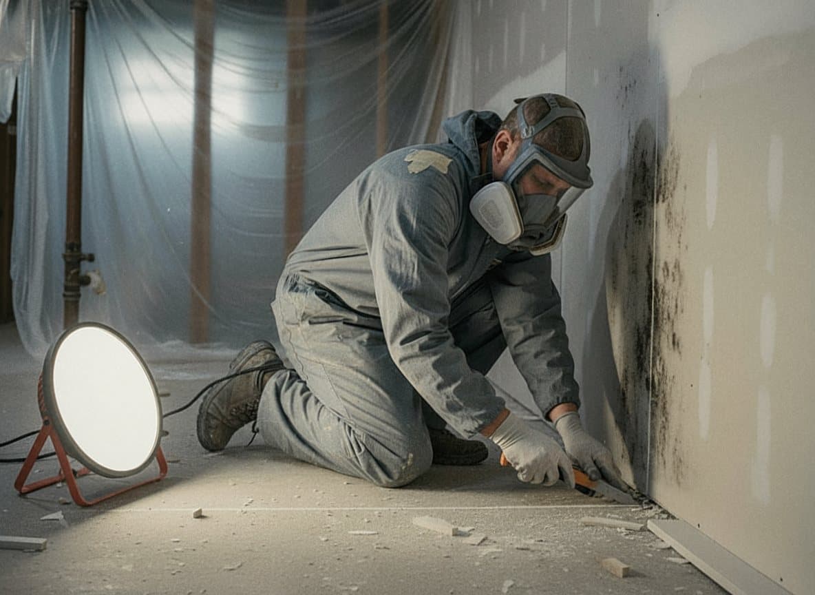 Black mold service in a Royal Oak home