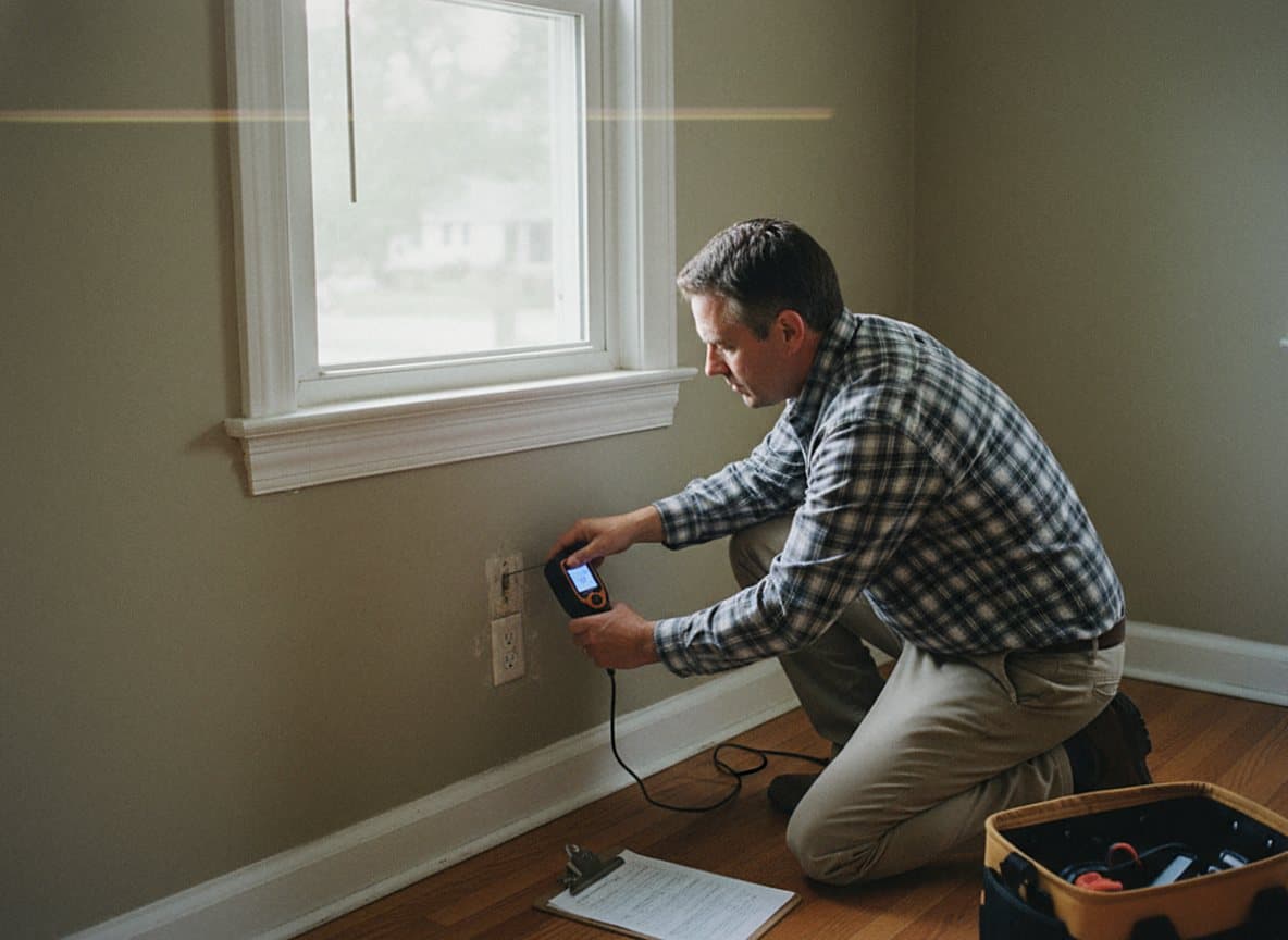 Crew removing mold inspection in a Royal Oak home